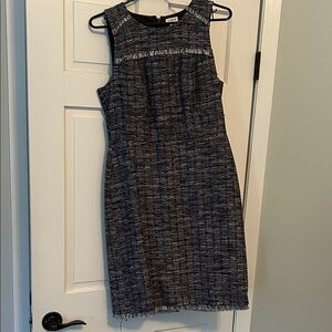 J. Crew Navy and Gray Mini Dress